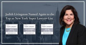 judith livingston named again to the top 10 new york super lawyers