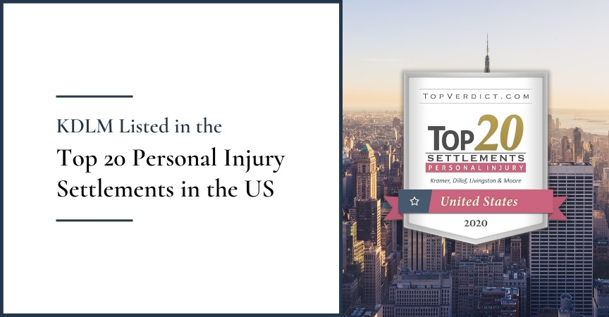 KDLM Listed in the Top 20 Personal Injury Settlements in the US