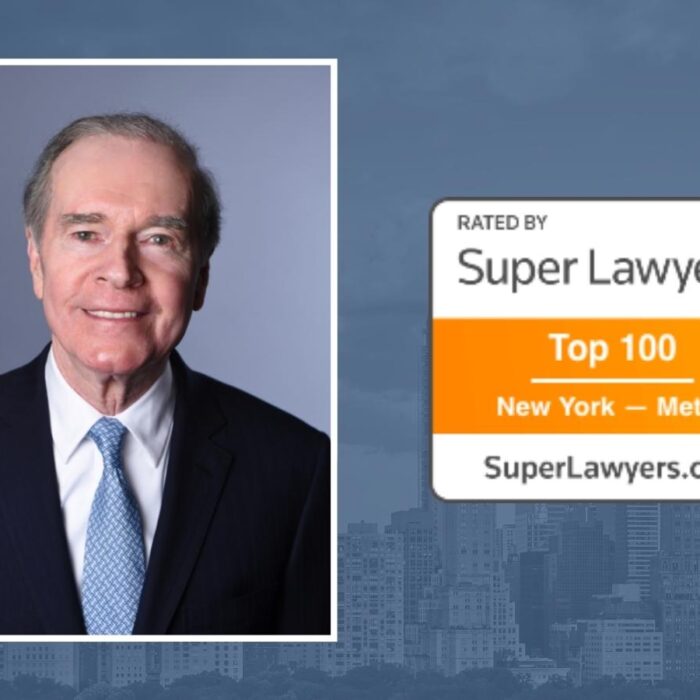 Thomas A. Moore Listed as a Top 100 New York Super Lawyer