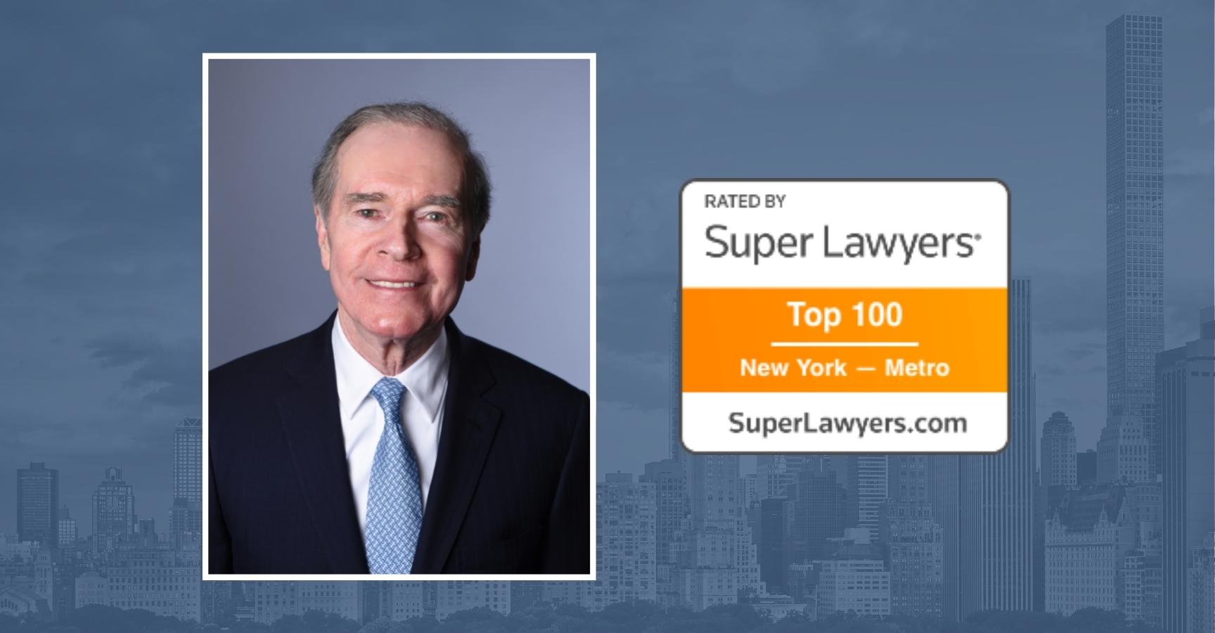 Tom Moore Listed as a Top 100 New York Super Lawyer
