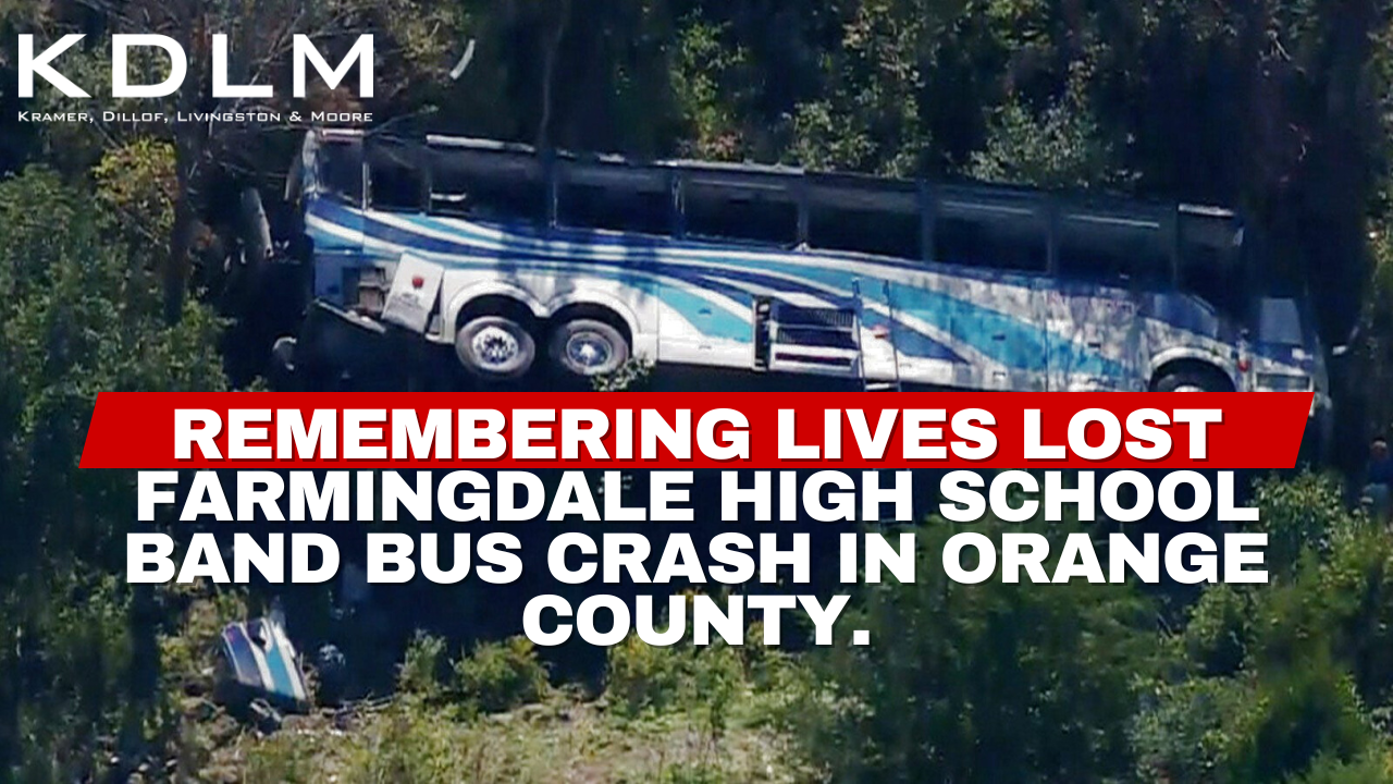 Remembering lives lost farmingdale high school band bus crash in orange county.